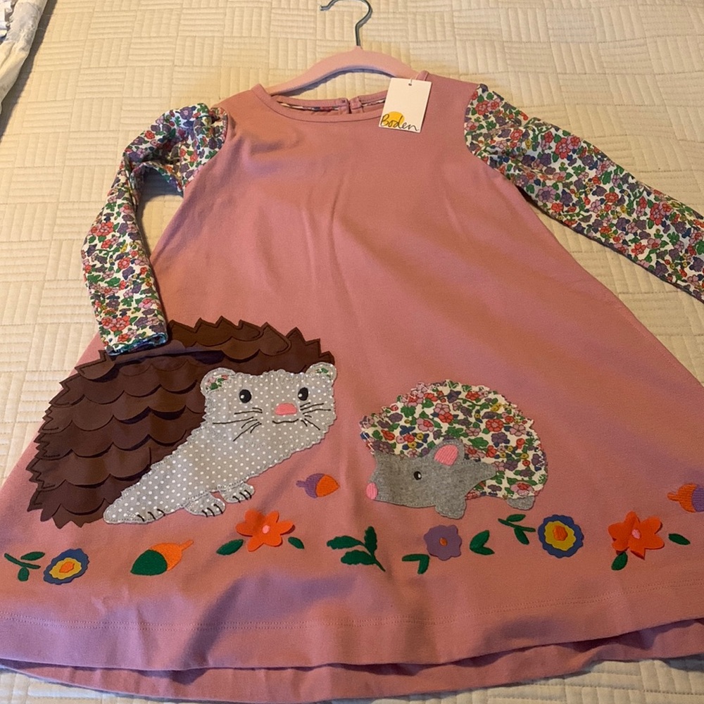 COPY - Mini Boden hedge hog dress new with tags!